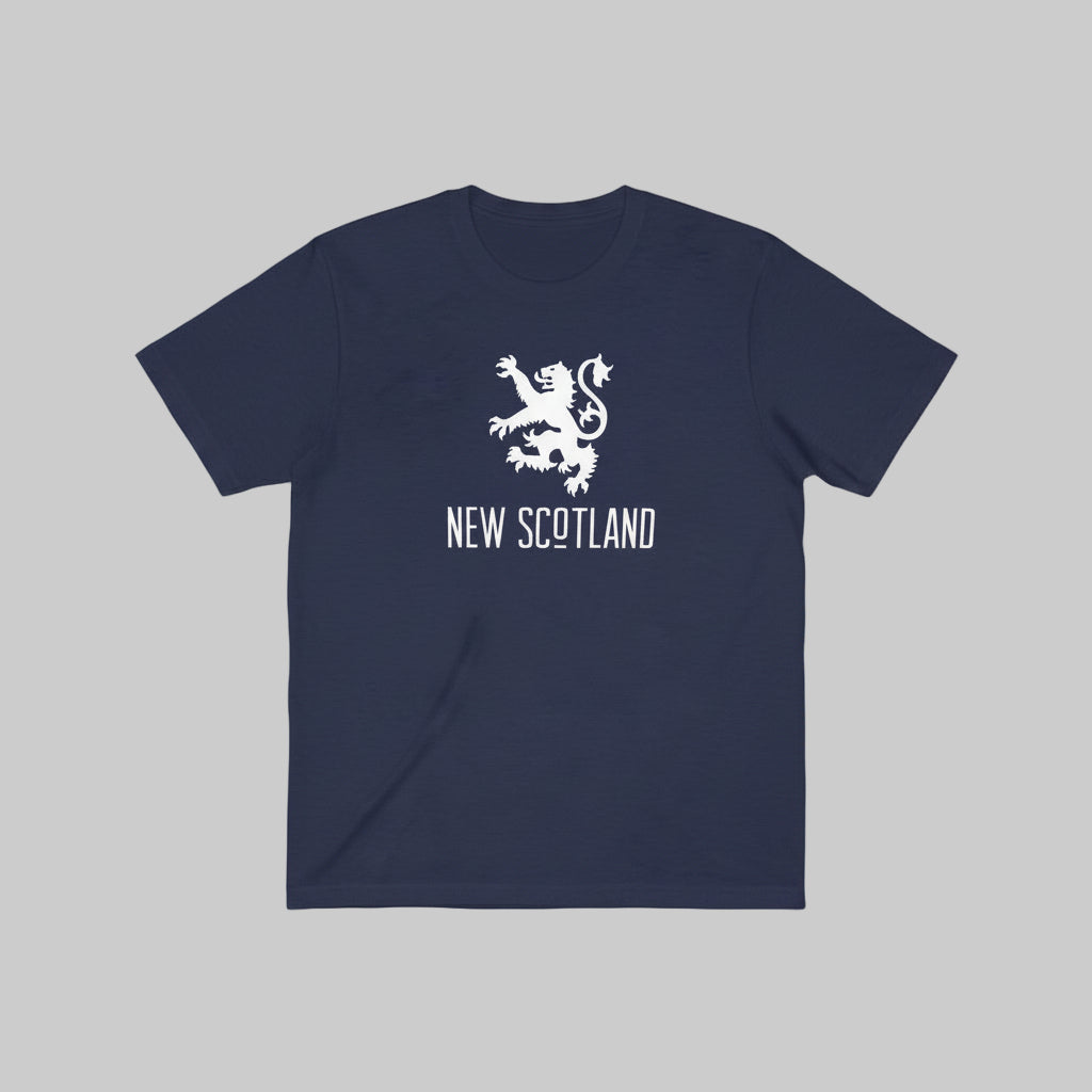 Lion T-Shirt – original New Scotland rampant lion 50/50 poly-cotton t-shirt made in Canada.